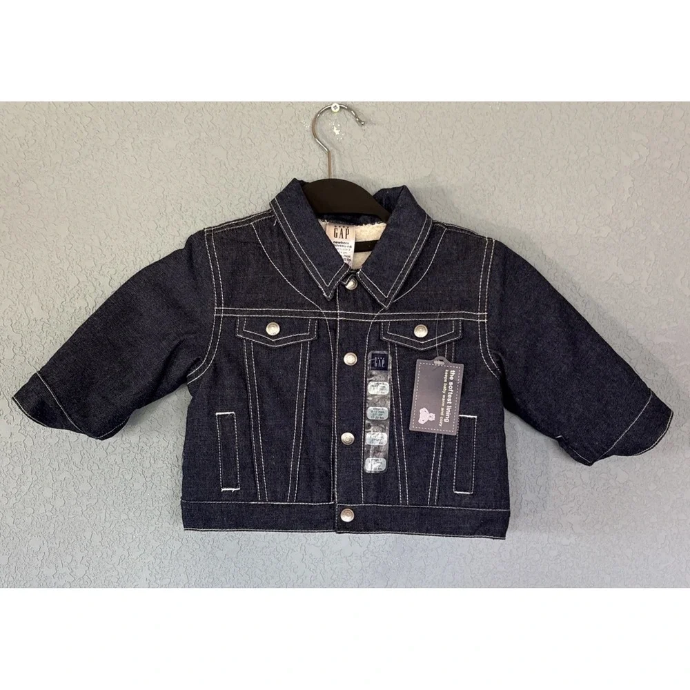 NWT Baby Gap Denim Jacket 6-12M Jean Trucker GAP Unisex Newborn